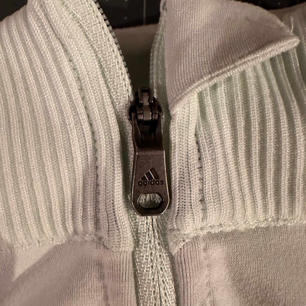 Adidas Mint Green Quarter-Zip Pullover - Picture 8 of 10